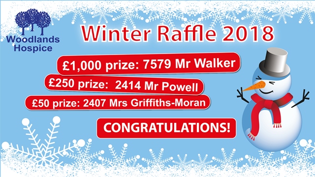 Winter raffle 2018 winners