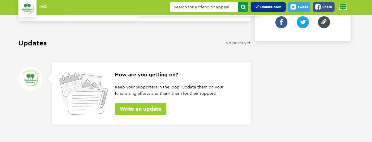 Step 13 - update your fundraisers