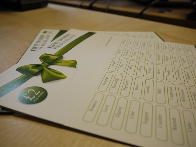 50 Words for Woodlands Fundraising Cards