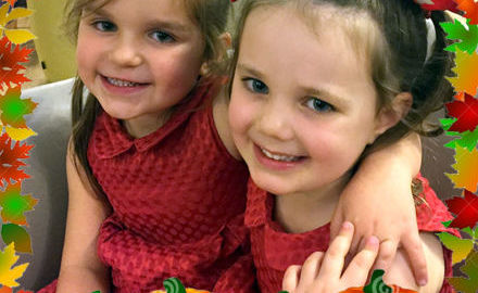 Harleigh and Ava are excited about the Lantern Walk