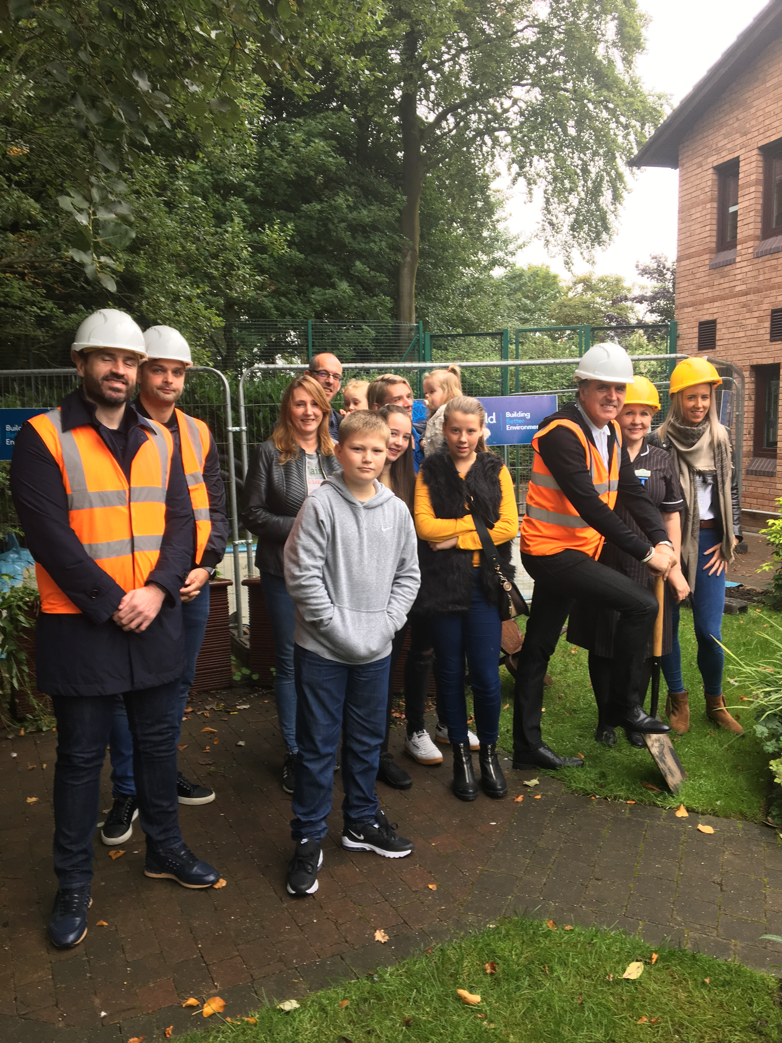 Steve Rotheram with Crossfield Construction at Woodlands Hospice