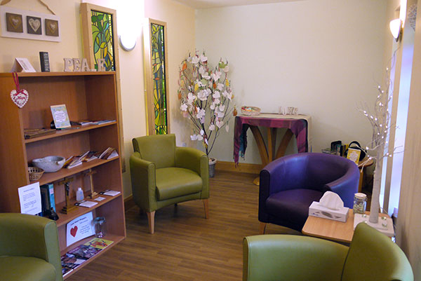 Quiet room at Woodlands Hospice